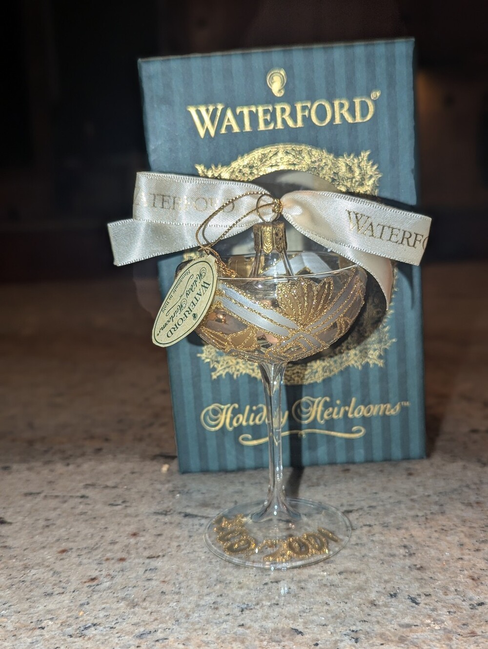 LIKE NEW Waterford New Year's Toast Ornament
